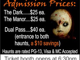 Milburns Haunted House 2024 Pricing