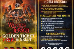 Woods of Terror Haunted House 2024 Golden Ticket