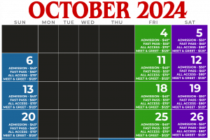 Woods of Terror Haunted House 2024 Calendar