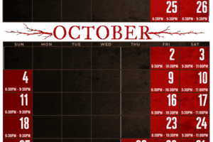 Woods of Terror Open Dates and Times 2026
