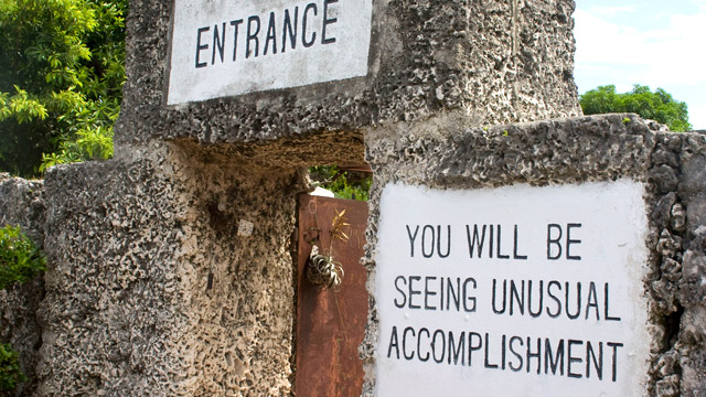 The Coral Castle Unusual Entrance