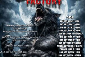 Fright Factory 2026 Halloween Calendar