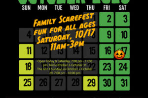 Nile Haunted House 2026 Calendar
