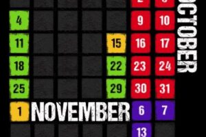 Dark Hour Haunted house Calendar 2026