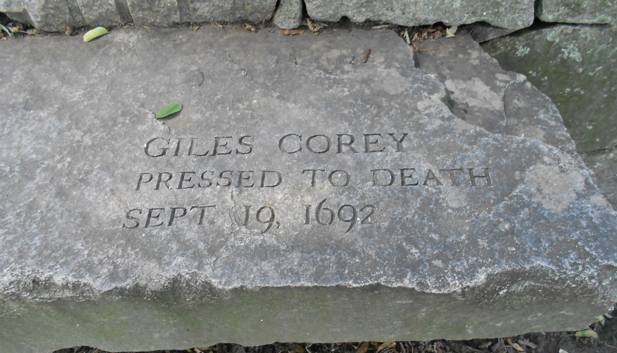 Giles Corey Tombstone