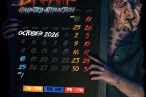 Sweet Dreams Haunted Attraction 2026 Calendar