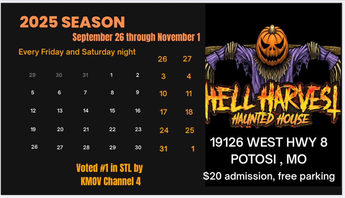 Hell Harvest 2025 Calendar
