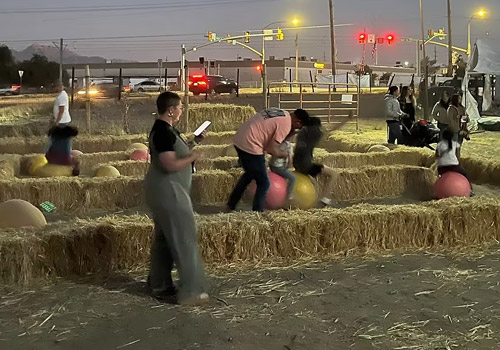 Crazy Corn Maze at Night Stalkers Haunted Trail